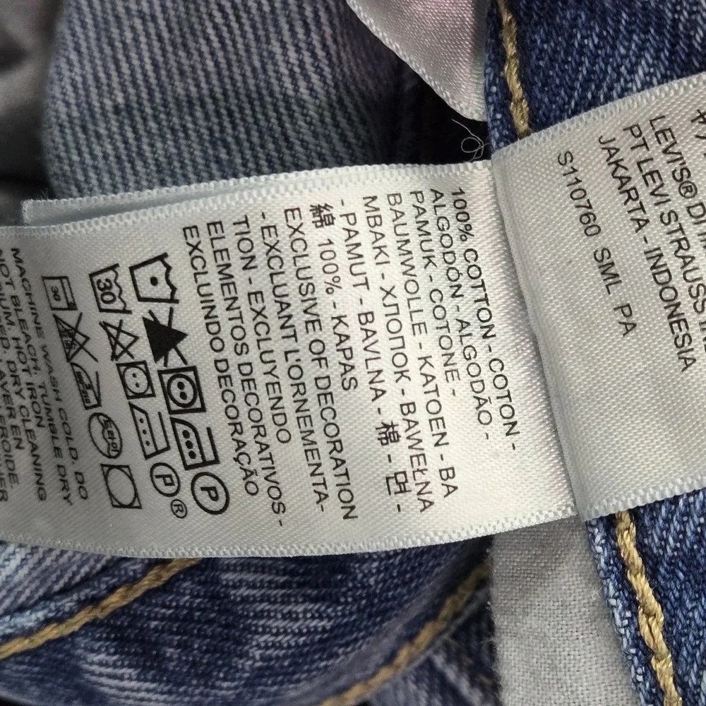 Levi's 94 Women Jeans 29X31 Light Blue Denim Baggy Grunge Skater
